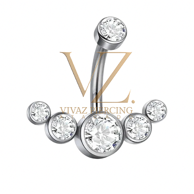 Umbigo Cluster Titânio 1.6x10