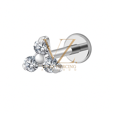 Piercing Titânio Labret Trinyt 1.2x8