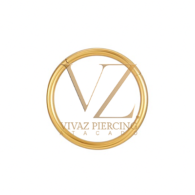 Segmento Argola liso Titânio 1.2x10mm Pvd