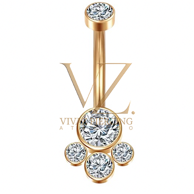 Umbigo Titânio Pata pvd 1.6X10