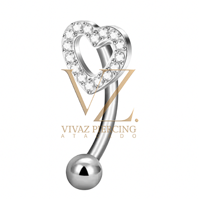 Microbell Titânio Coração curvo 1.2x10
