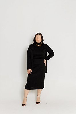 Conjunto Tricôt Preto Luiza