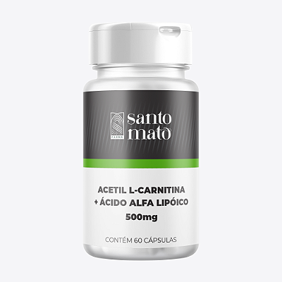 Acetil L-Carnitina 500mg + Ácido Alfa Lipoico 200mg - 60 cápsulas