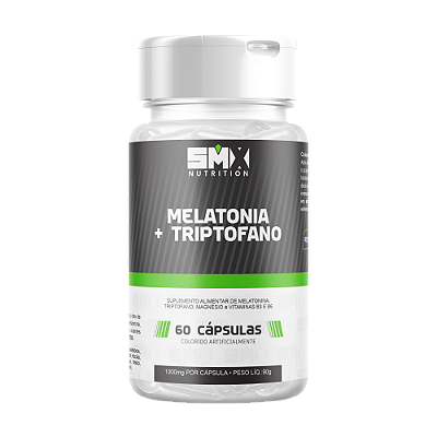 Suplemento de Melatonina e Triptofano - 60 Cápsulas