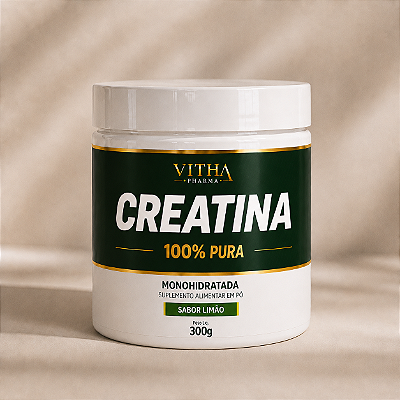 Creatina Sabor Limão 300g I COM LAUDO