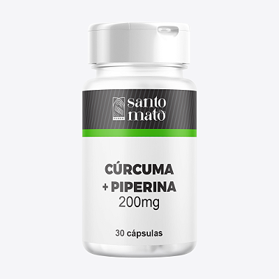 Cúrcuma + Piperina 200mg - 30 cápsulas