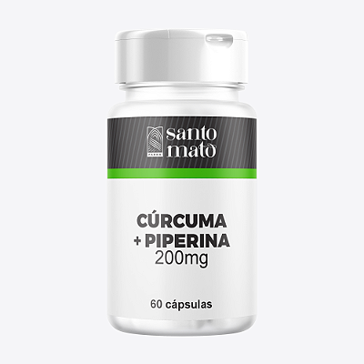 Cúrcuma + Piperina 200mg - 60 cápsulas
