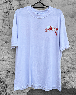 Camiseta Oversized Stussy - Branca