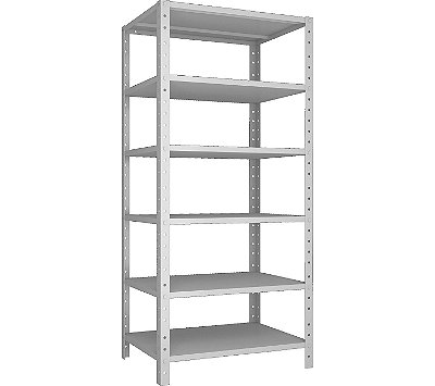 Estante de Aço (desmontada na caixa)