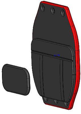 Almofada frontal de tronco