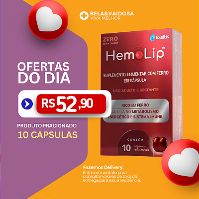 Hemolip (Exeltis) Fracionado 10 capsulas