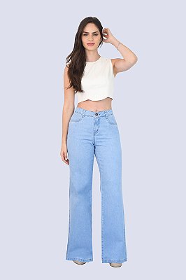 M389 - CALÇA WIDE LEG CIN ALTA #MM# NEW RIMINI