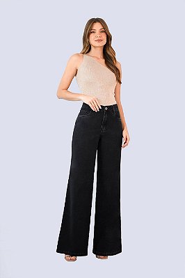 303 - CALÇA FEM WIDE LEG CIN ALTA #MM# MONTE CASTELO