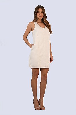 446 - VESTIDO CURTO LINHO #MM# ESTONIA
