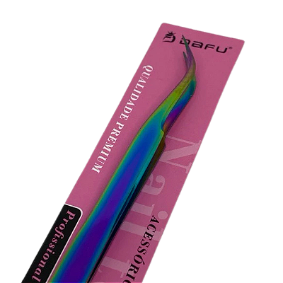 Pinça de precisão para extensão de cilios - furta cor