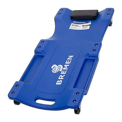 ESTEIRA PARA MECÂNICO 150 KG AZUL • C/ ENCOSTO PARA CABEÇA E PORTA FERRAMENTAS BREMEN 9500