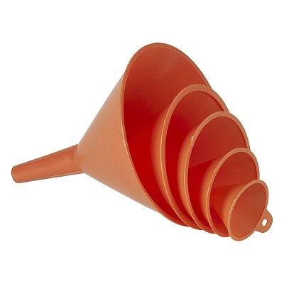 KIT 5 FUNIS RETOS DE POLIETILENO PRESSOL • LARANJA • 50 até 700 ML BREMEN 2123