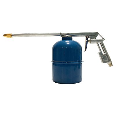 PULVERIZADOR PNEUMATICO DE AÇO COM RECIPIENTE DE LATÃO 850ML 1/4" NPT BREMEN 2011