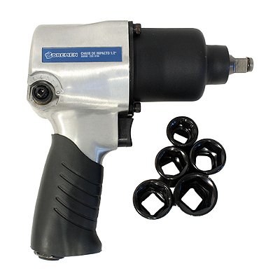 CHAVE DE IMPACTO 1/2" C/ 5 SOQUETES - 680NM - TWIN HAMMER BREMEN 8786