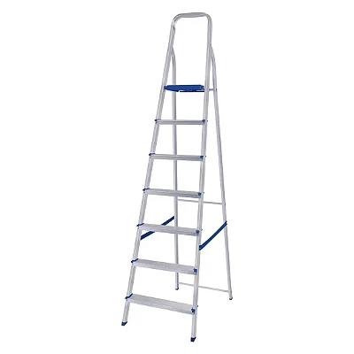 CAVALETE DE ALUMINIO 7 DEGRAUS - USO DOMESTICO MOR 5105