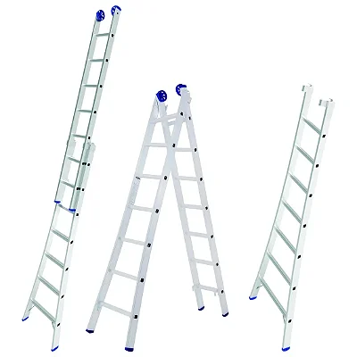 ESCADA EXTENSIVA ALUMINIO 3 EM 1 - 2X7 MOR 005203