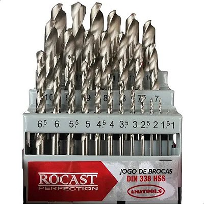 BROCA ACO RAPIDO JOGO COMUM 25PCS MARCA ROCAST