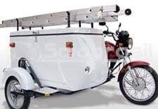 CARROCERIA SIDECAR PARA MOTO COM TAMPA E PORTA ESCADA MARCA SAIDBRASIL