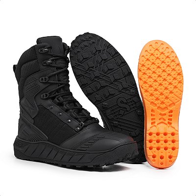 Coturno Bota Masculino Militar Tática Couro Policial Schiareli 974