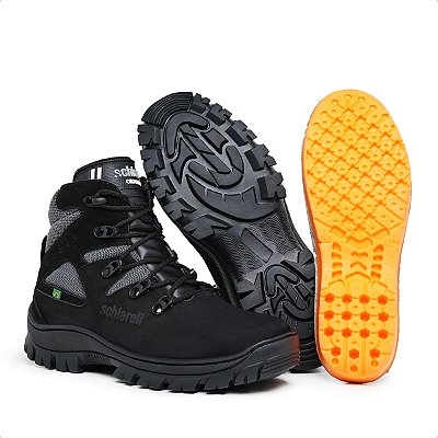 Bota Masculina Adventure Coturno Militar Couro Legítimo Schiareli 720