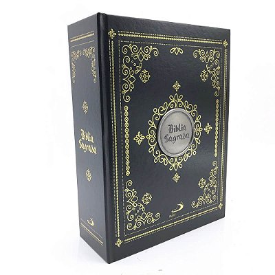 Bíblia Sagrada Ilustrada Com Medalha - Luxo