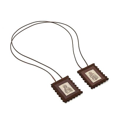 Escapulário De Nossa Senhora Do Carmo Tecido Grande