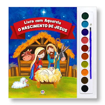 Livro Aquarela O Nascimento De Jesus