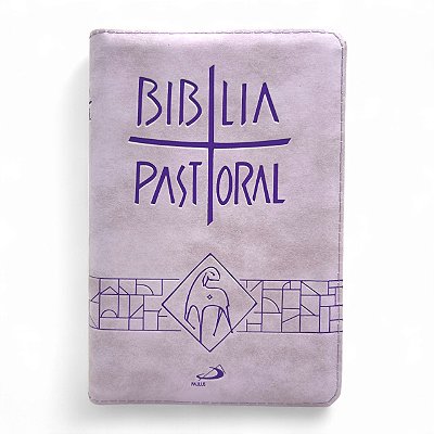 Nova Bíblia Pastoral - Zíper Média Lilás
