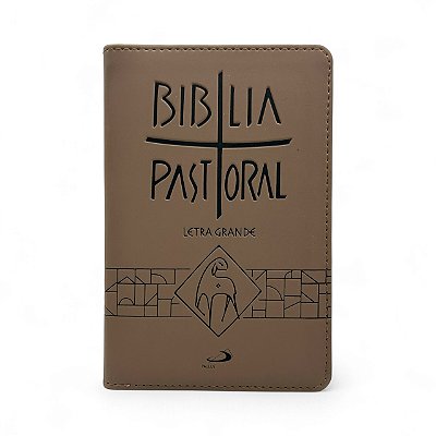 Nova Bíblia Pastoral Letra Grande Marrom com Zíper