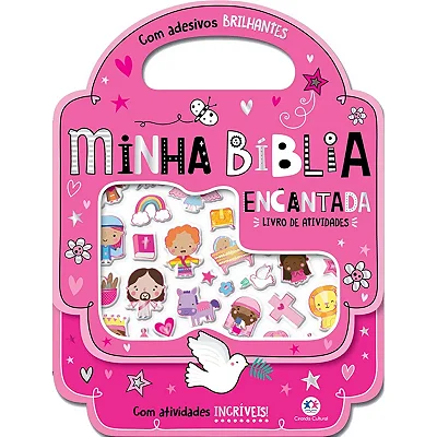 Livro Adesivos Minha Bíblia Encantada - Com Adesivos Brilhantes E Atividades Incríveis