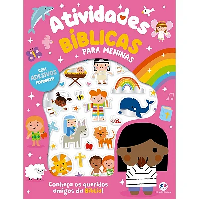 Livro Adesivos Atividades Bíblicas Para Meninas