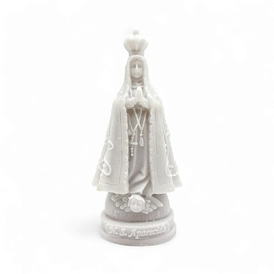 Imagem Nossa Senhora Aparecida 11cm Resina Branca