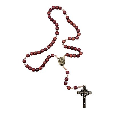 Terço Madeira Nossa Senhora De Guadalupe