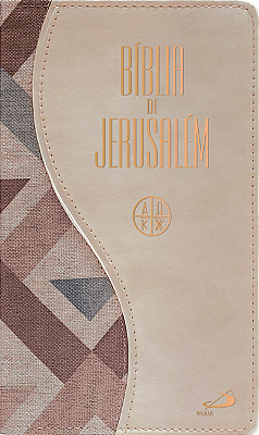 Bíblia De Jerusalém - Média Bege Zíper Paulus