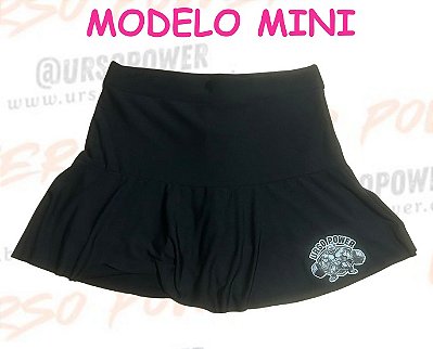 Shorts Mini-Saia Preto Tam. único