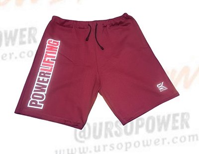 Bermuda Moletinho G1 Powerlifting Vermelha