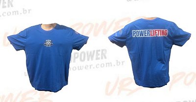 Camiseta ( TAMANHO G5 ) Powerlifting - Azul vivo
