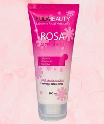 Huda Beauty Sabonete Facial Hidratante Rosa Mosqueta