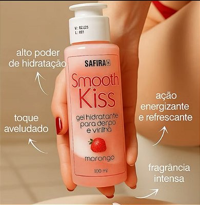 Gel hidratante corpo e virilha de morango