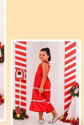 Vestido longo infantil