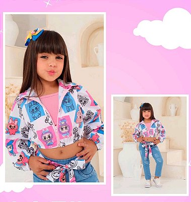 Trijunto Labubu - Conjunto Infantil Estiloso