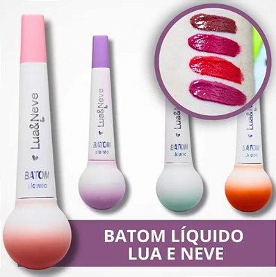 Batom Líquido Lua&Neve - Cores Vibrantes e Longa Duração