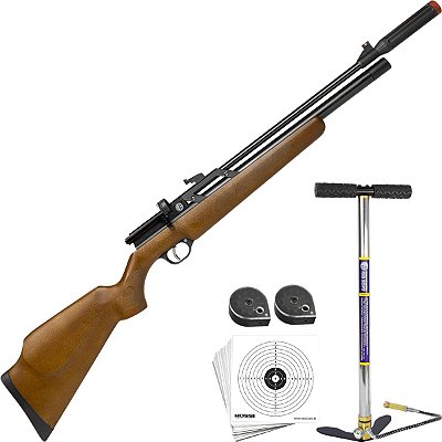 Carabina Pressão PCP Dione Wood Madeira VR 250 Bar Mag 5.5mm