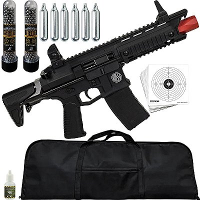 Fuzil airgun Co2 Ar15 Dragon Rossi semi/full auto rajada DIL0