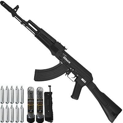 Rifle Airgun Kalashnikov Full Metal AK101 4,5mm C02 e Esferas